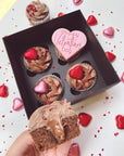 Deluxe Valentine's Day Cupcakes + Cookie