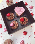 Deluxe Valentine's Day Cupcakes + Cookie